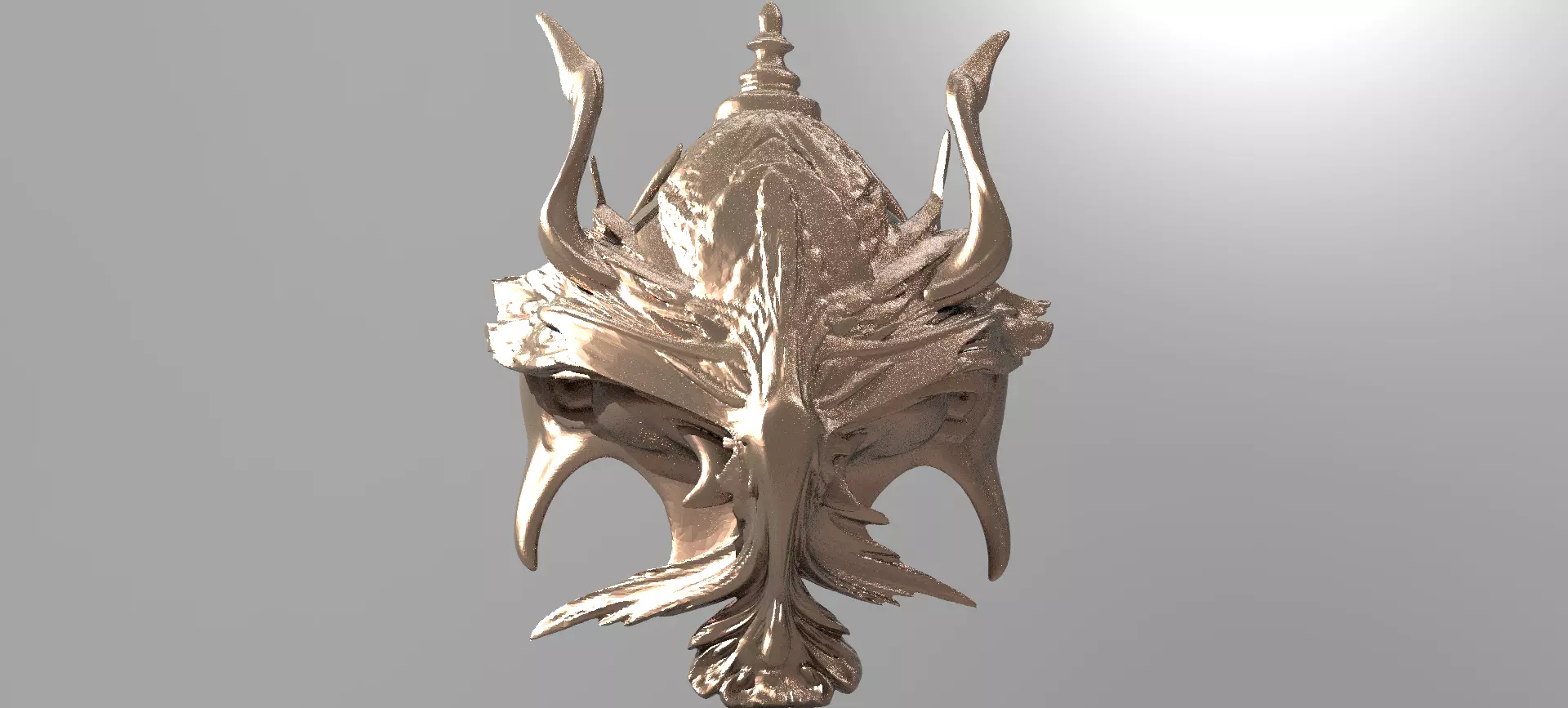 War God Baroque Mask 9 3D model