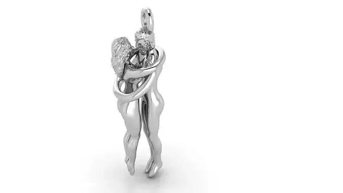Hugs pendant men and women  Love  3D print model