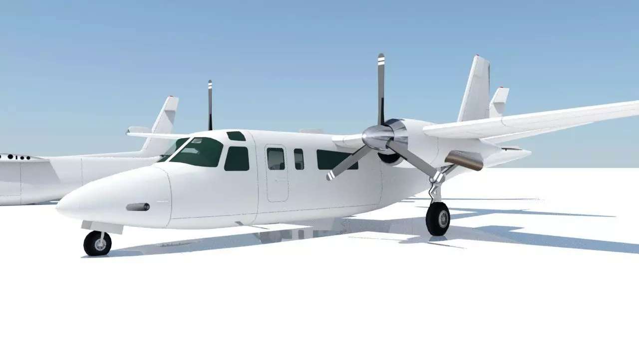 Turbo Commander 690 boneyard low poly  Static  Low-poly 3D model_0