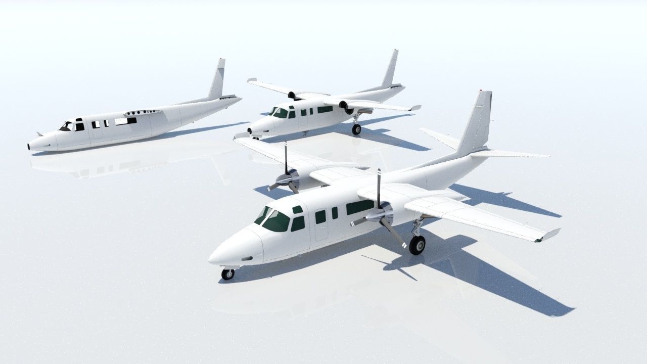 Turbo Commander 690 boneyard low poly  Static  Low-poly 3D model_4