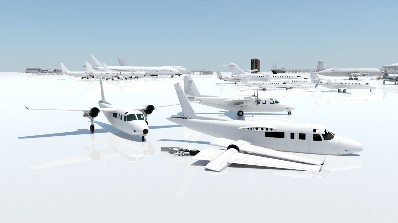 Turbo Commander 690 boneyard low poly  Static  Low-poly 3D model_6