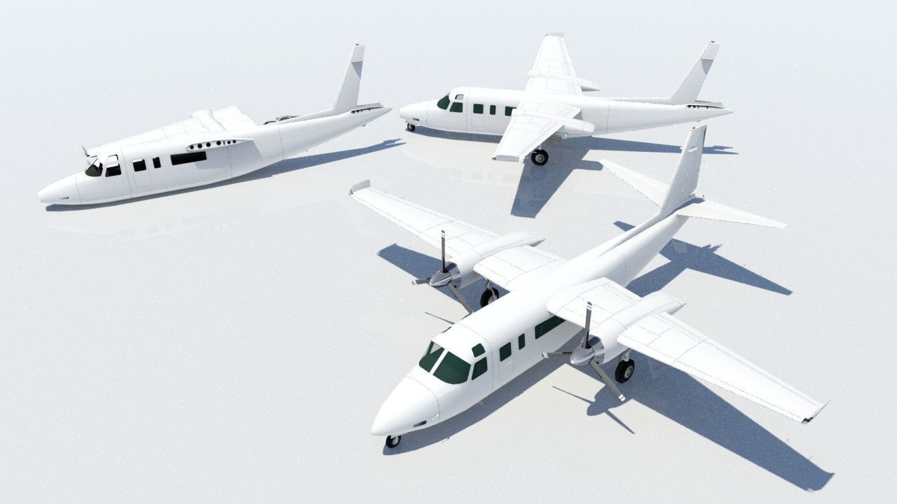 Turbo Commander 690 boneyard low poly  Static  Low-poly 3D model_2