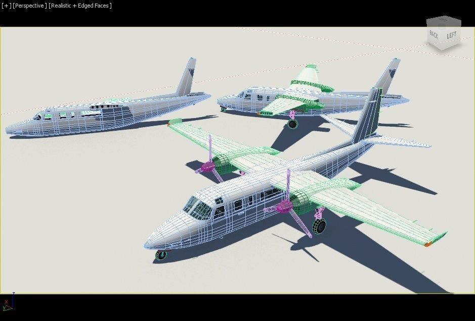 Turbo Commander 690 boneyard low poly  Static  Low-poly 3D model_9