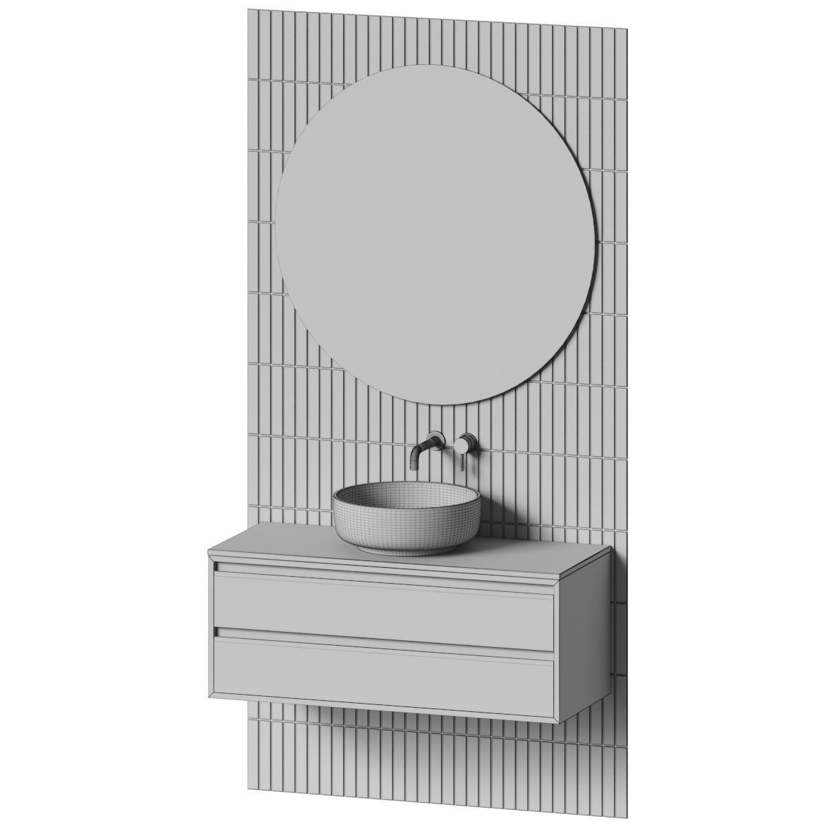 Bathroom set 25 3D model_2