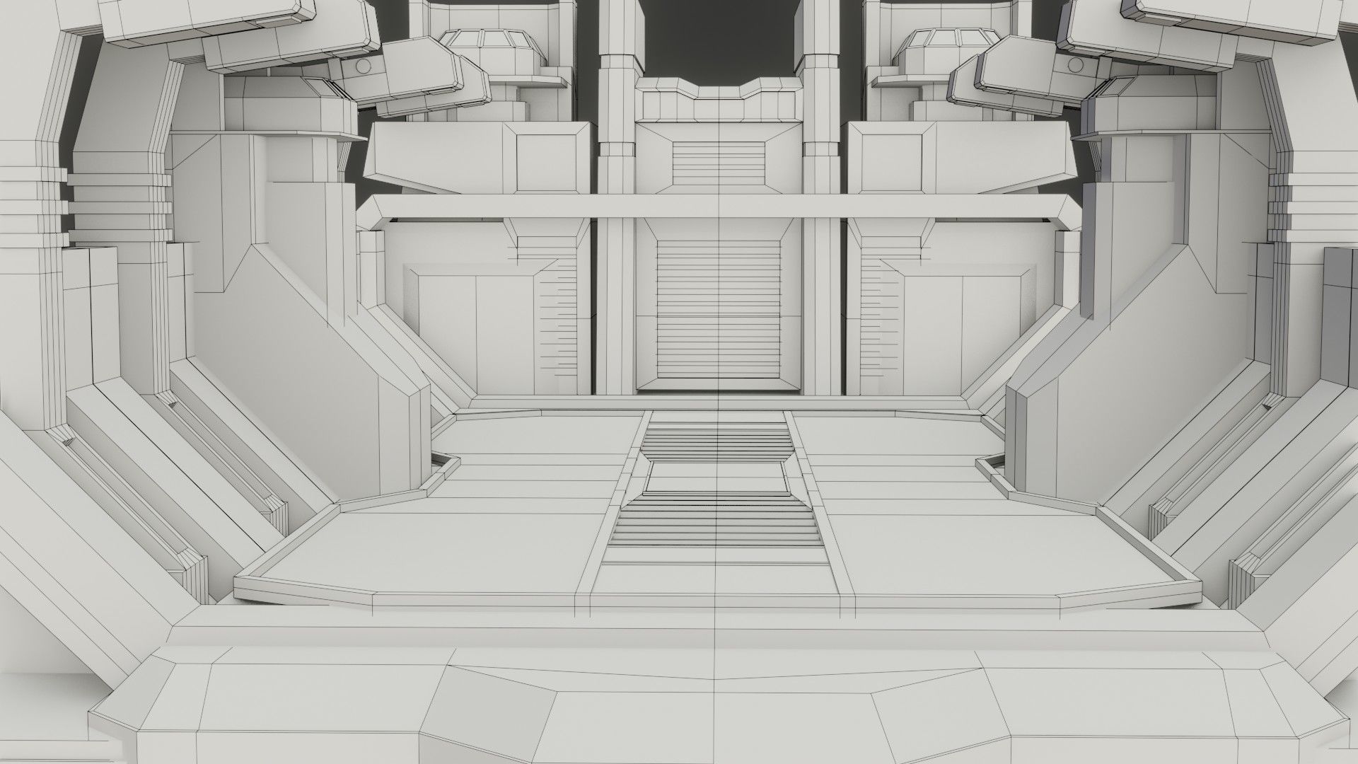 Sci-fi Military Station - Game Ready - PBR Low-poly 3D model_1