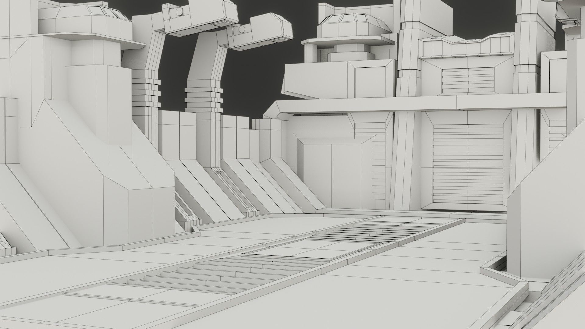 Sci-fi Military Station - Game Ready - PBR Low-poly 3D model_21