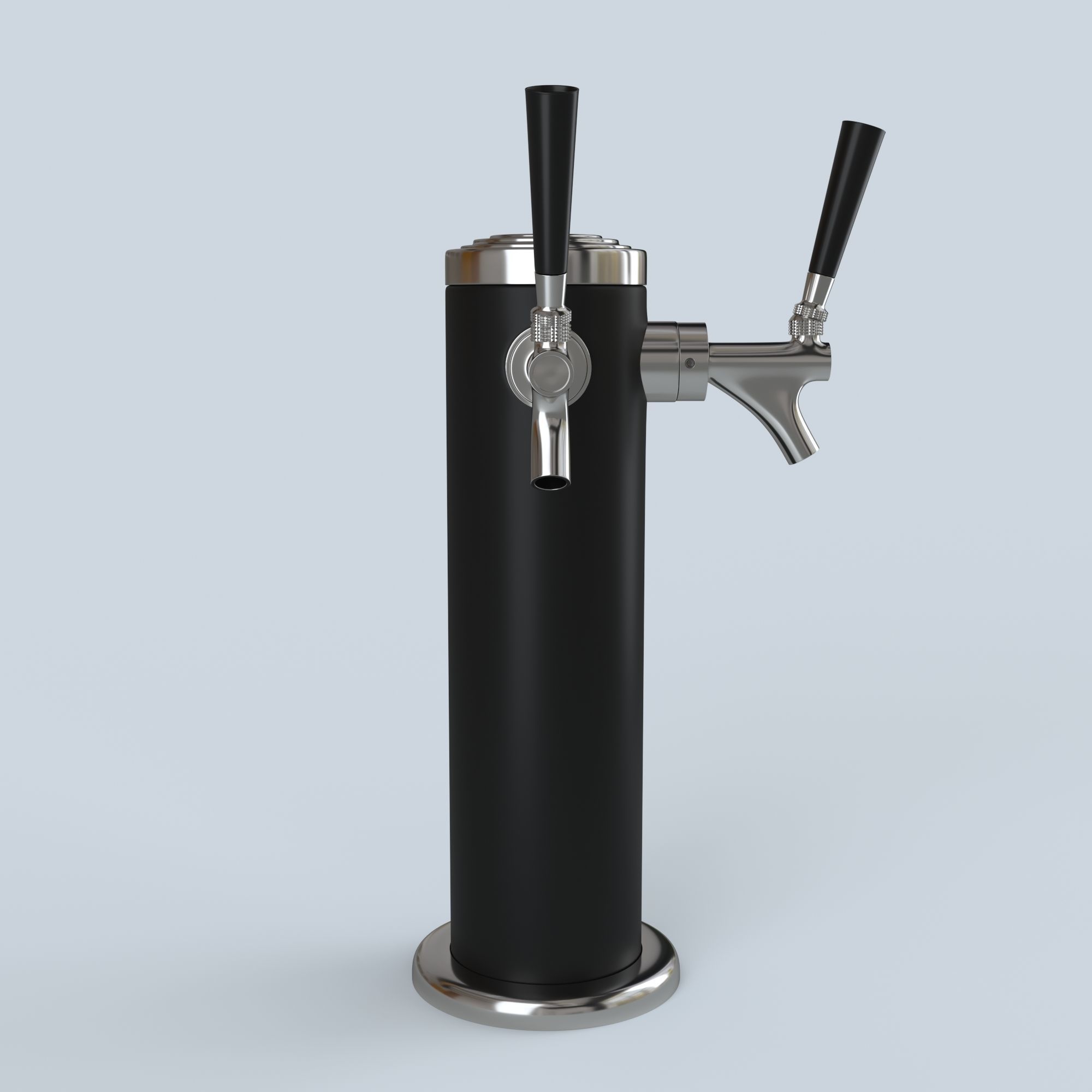 DOUBLE TAP BEER MODEL Low-poly 3D model_2