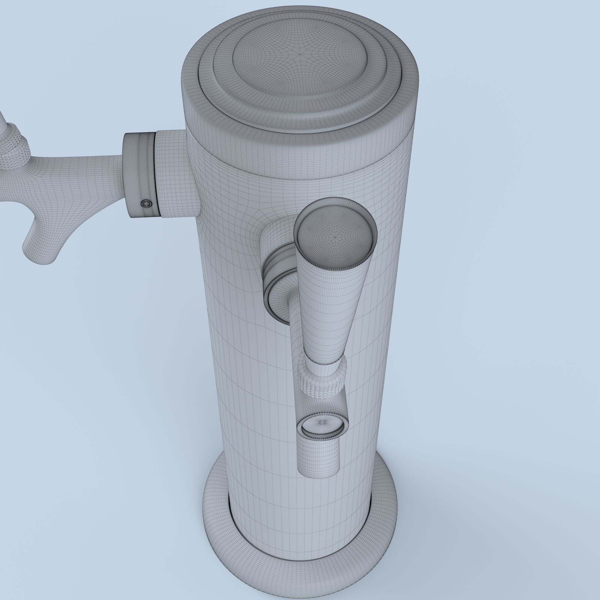 DOUBLE TAP BEER MODEL Low-poly 3D model_9