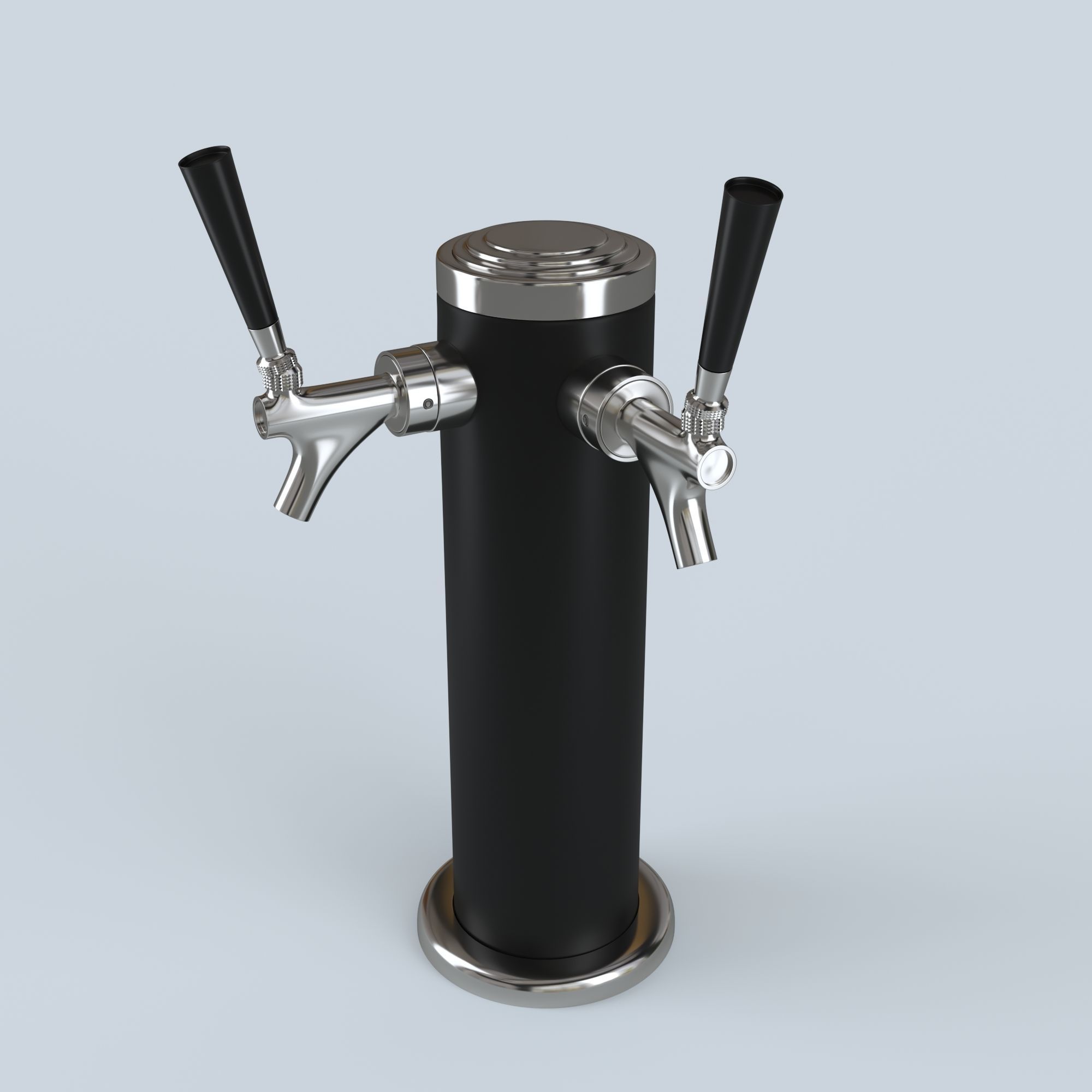 DOUBLE TAP BEER MODEL Low-poly 3D model_3