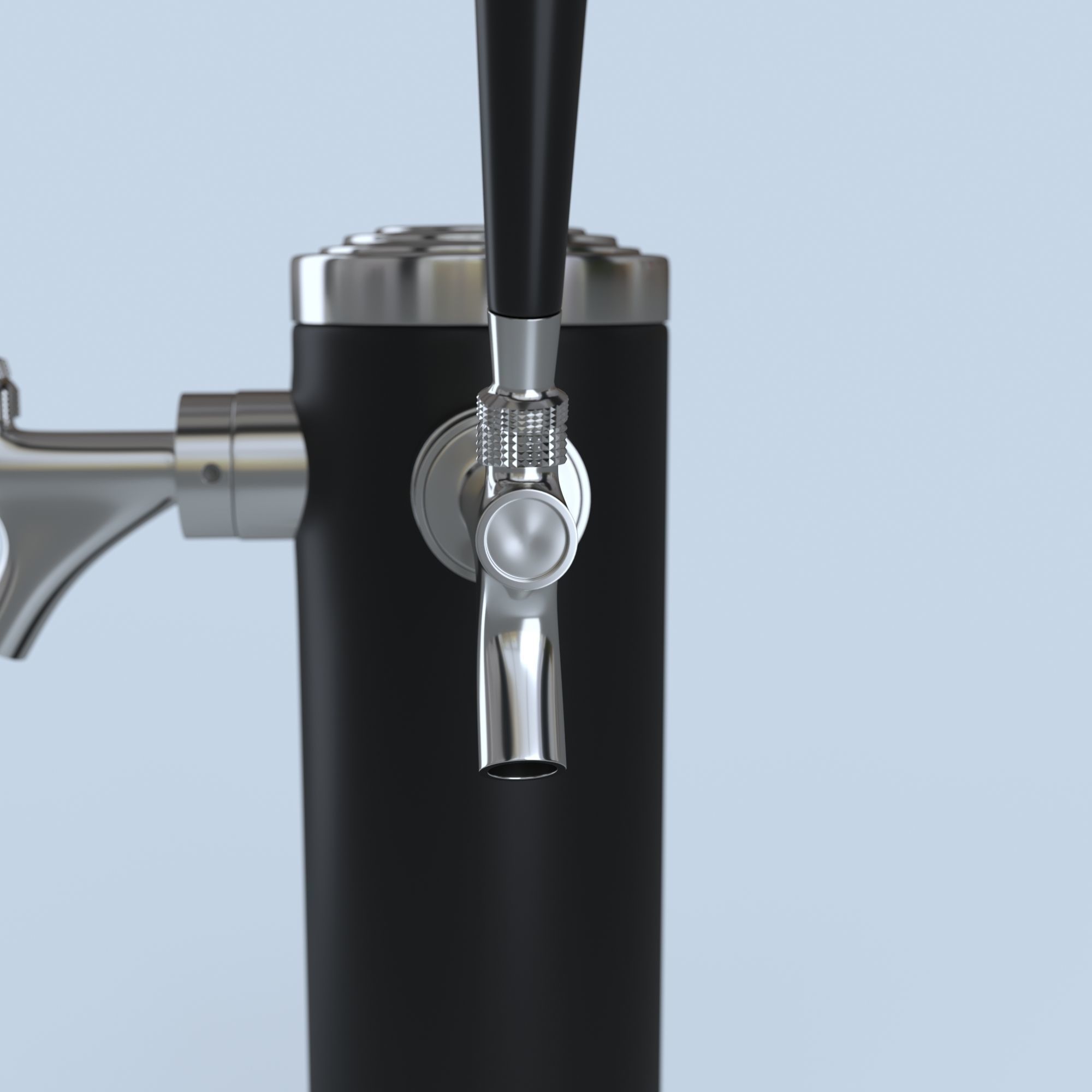 DOUBLE TAP BEER MODEL Low-poly 3D model_4