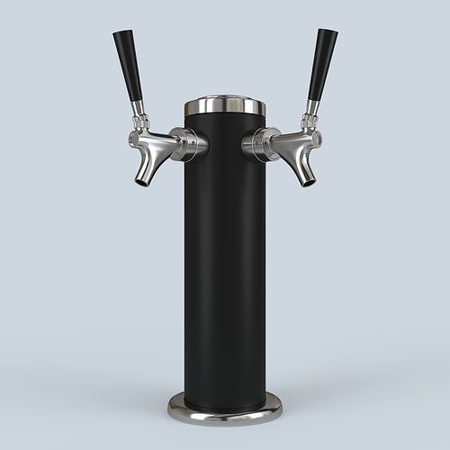 DOUBLE TAP BEER MODEL Low-poly 3D model