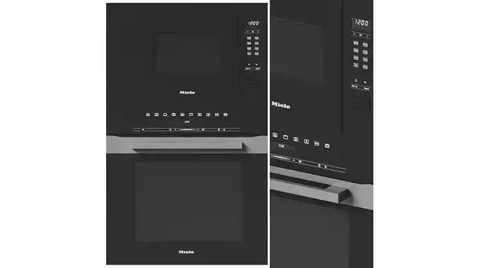 Miele - oven and microwave 3D model