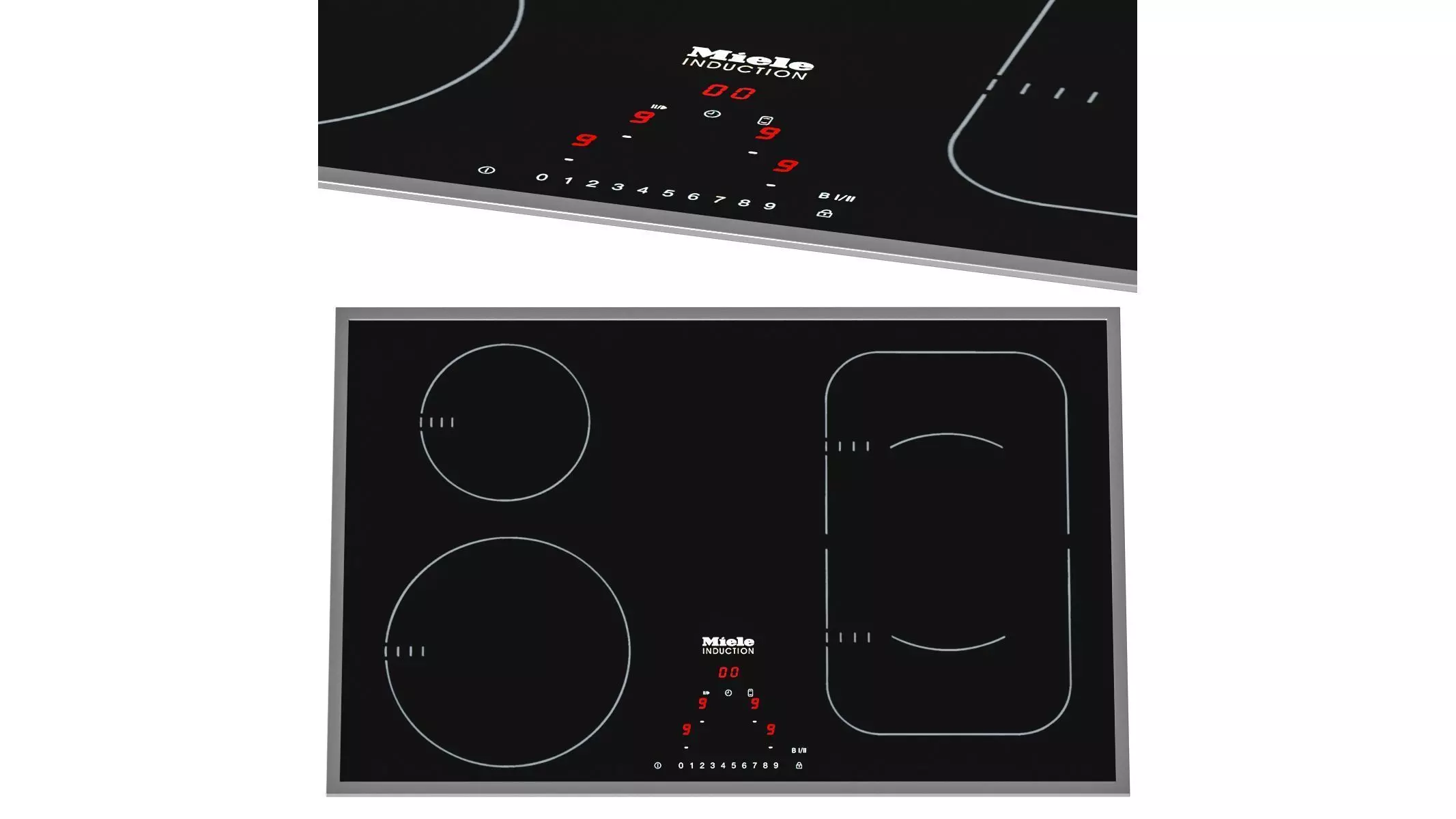 Miele KM 6347 - hob 3D model_0