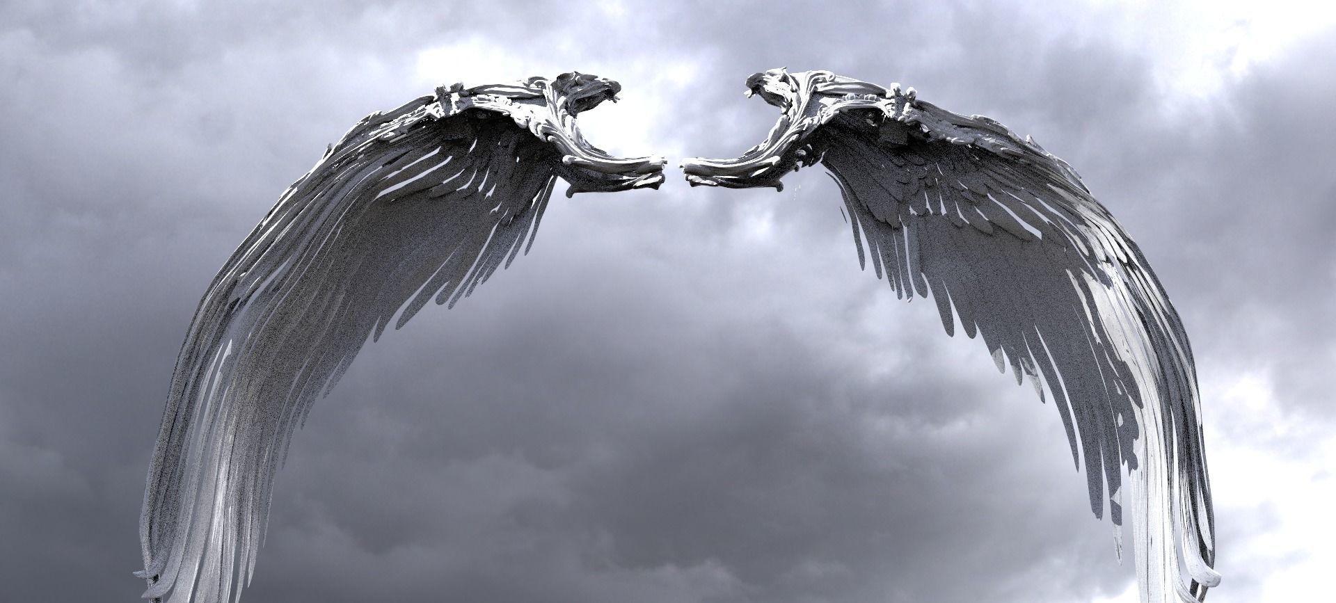 Angel Wings Hybrid Gods  3D model_1