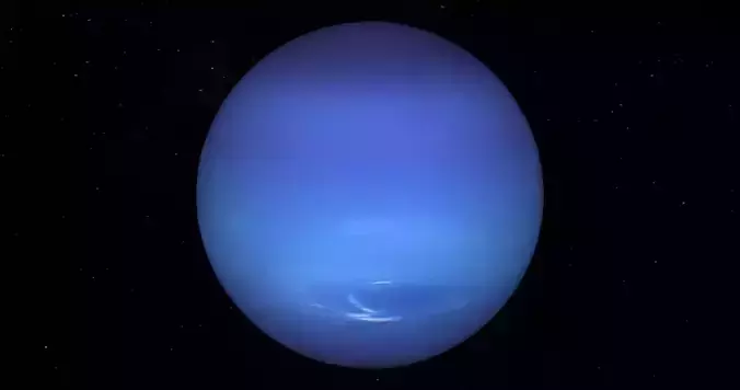 Neptune Planet Low-poly 3D model