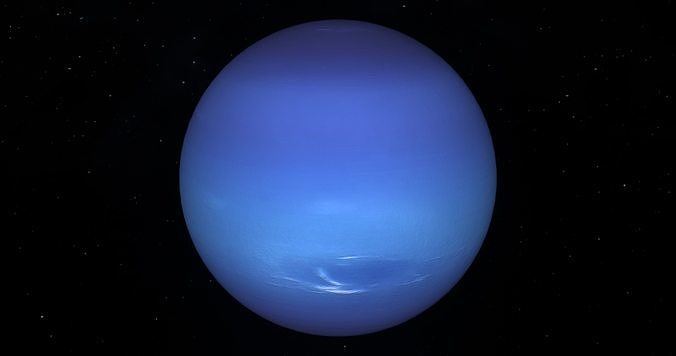Neptune Planet Low-poly 3D model