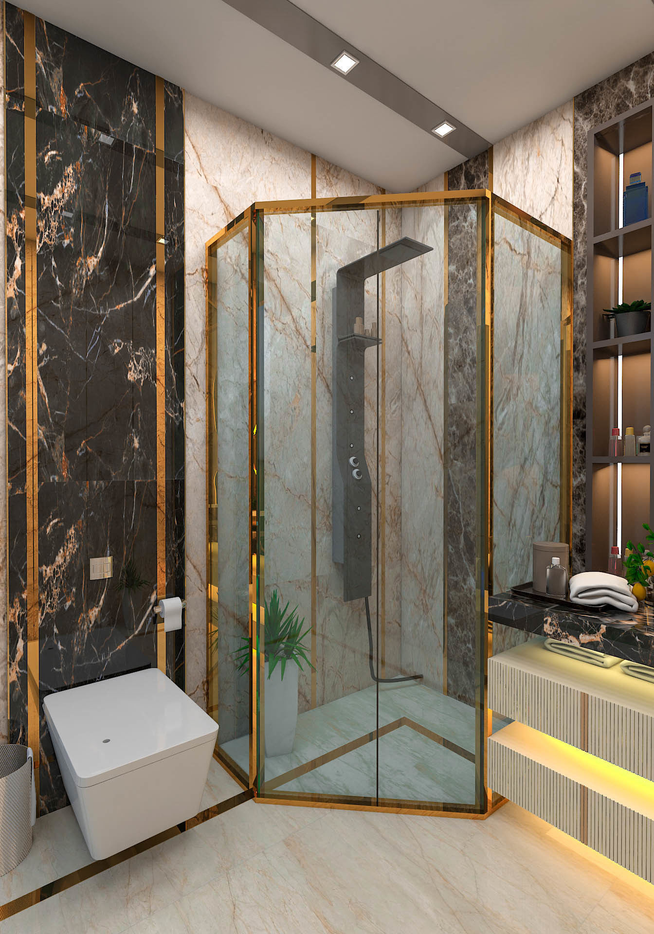 bathroom modern  3D model_2