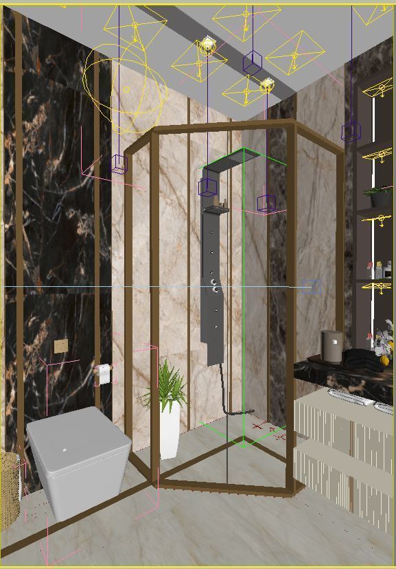 bathroom modern  3D model_3