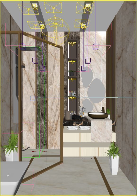 bathroom modern  3D model_1