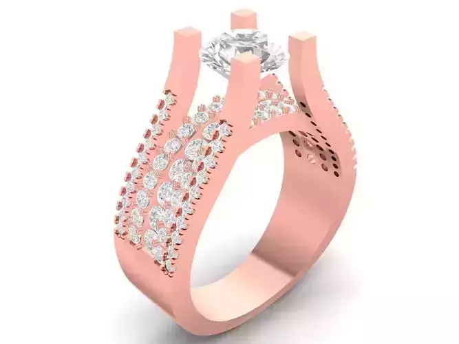 luxury hongkong diamond women ring 3459