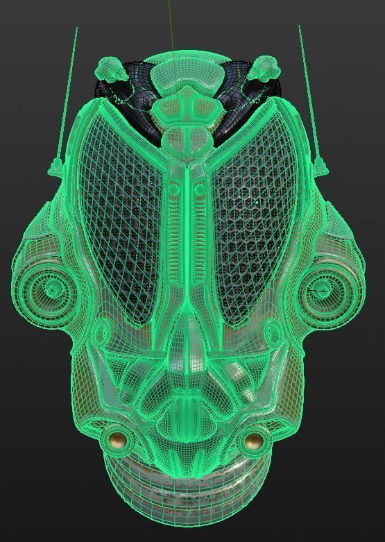 Tark V4 Droid helmet 3D model_8