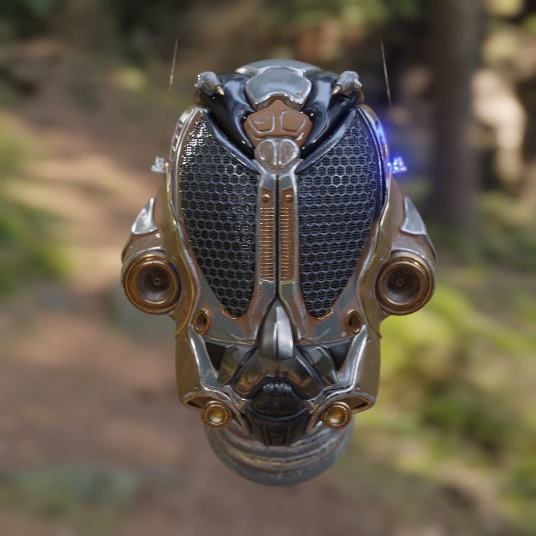 Tark V4 Droid helmet 3D model_9
