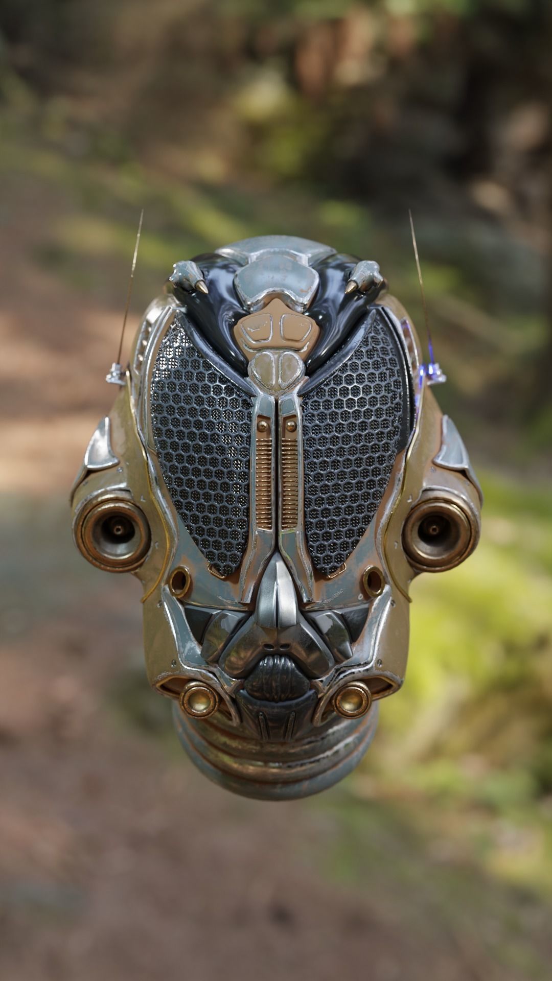 Tark V4 Droid helmet 3D model_2