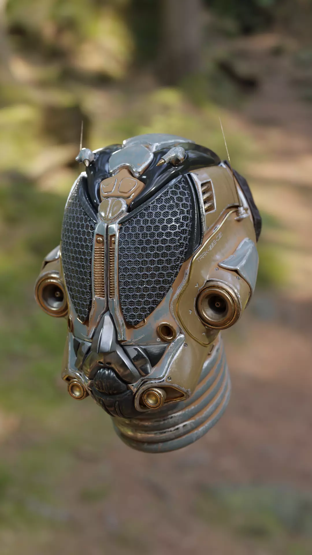 Tark V4 Droid helmet 3D model_0