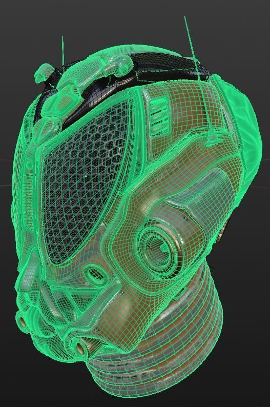 Tark V4 Droid helmet 3D model_7