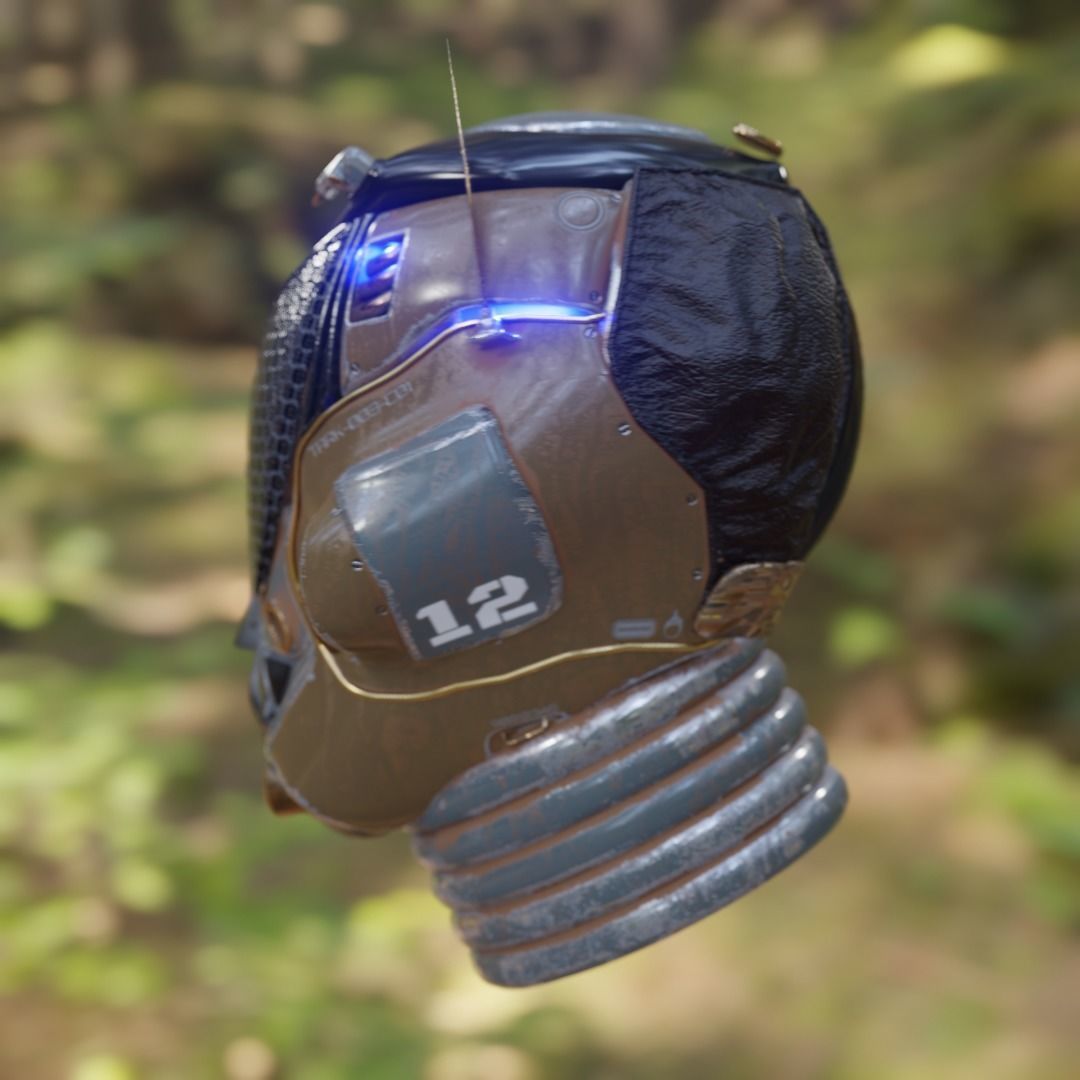 Tark V4 Droid helmet 3D model_4