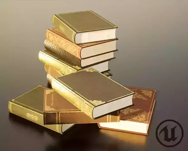 Books stack of on table