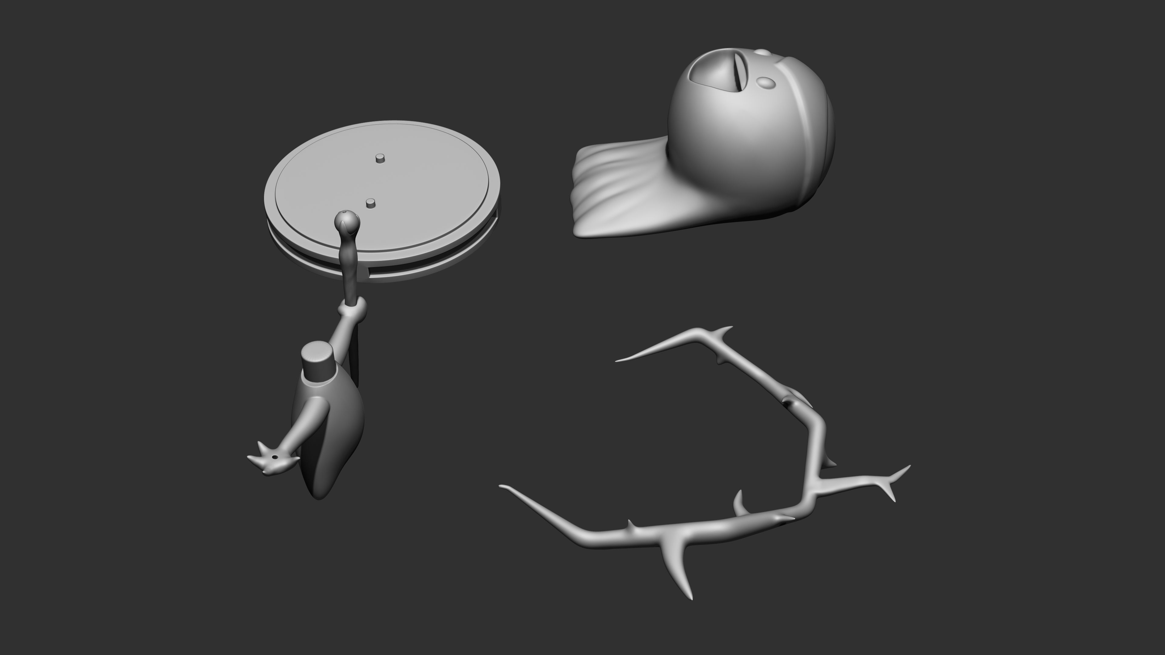 Diablo 2 Sorceress chibi 3D print model_2