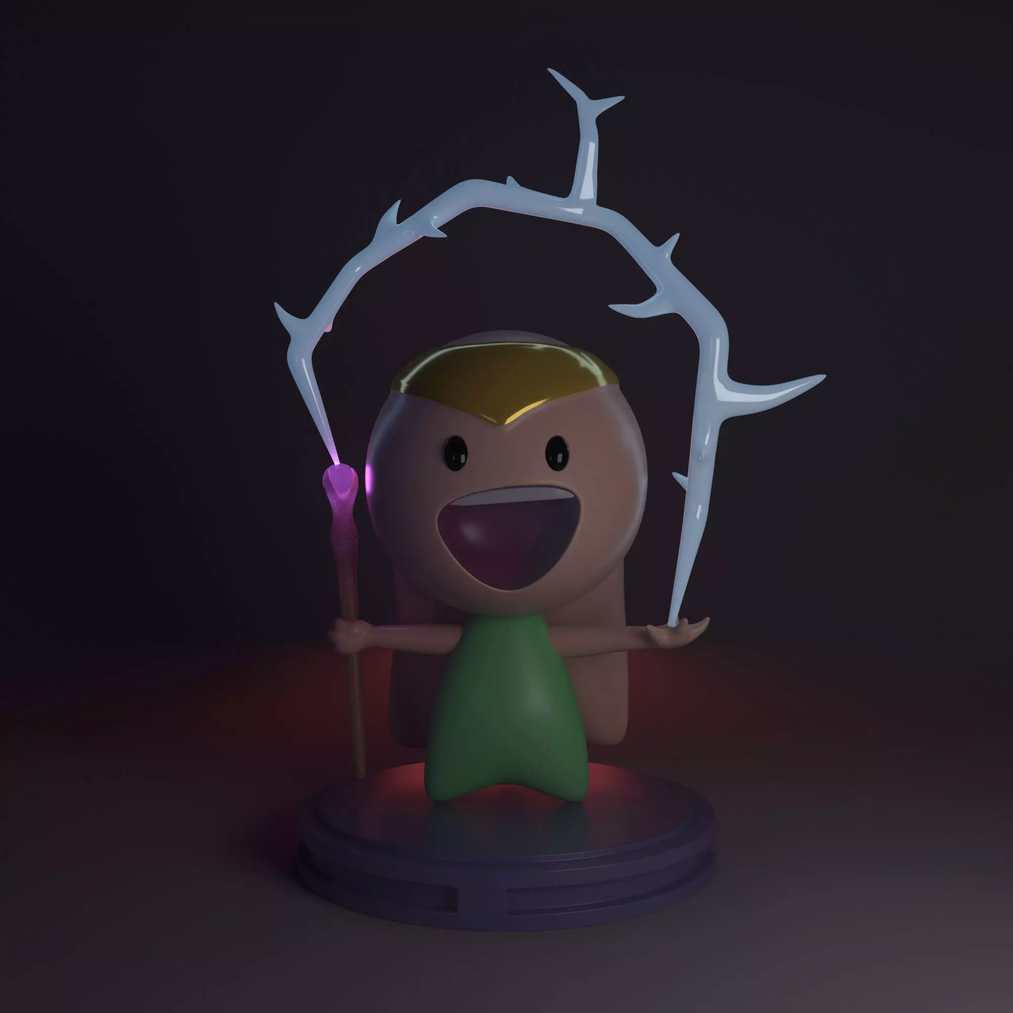 Diablo 2 Sorceress chibi 3D print model_0