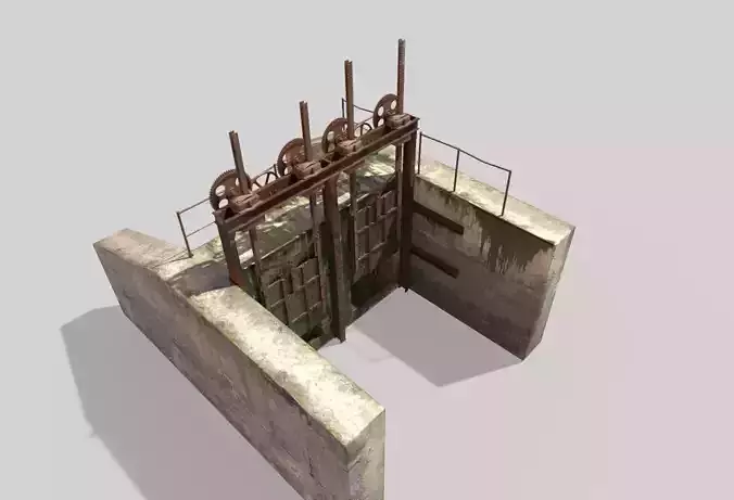 Old Water Gate 3D model