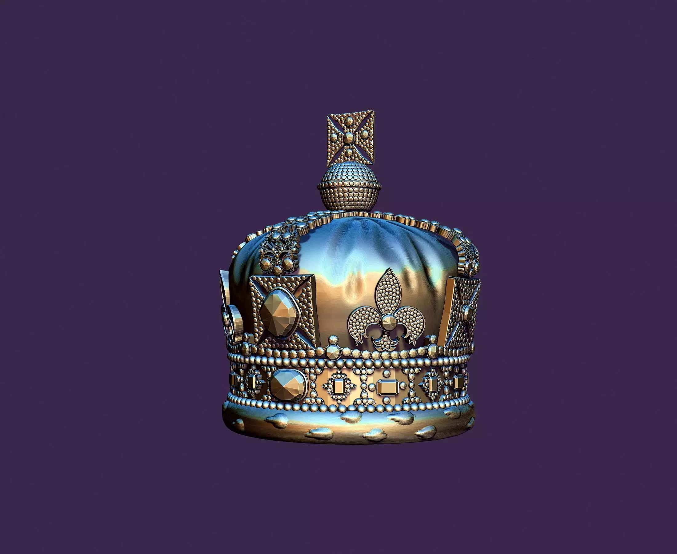 Great Britain crown 3D print model_0