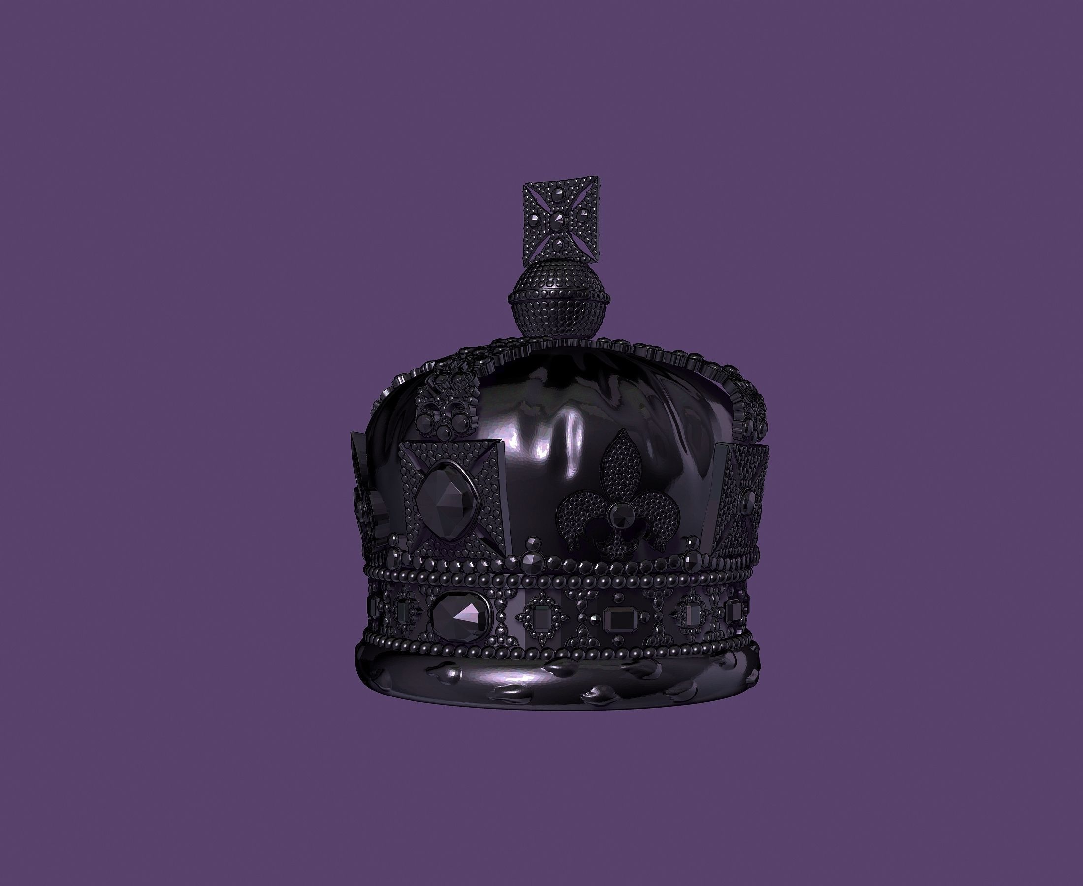 Great Britain crown 3D print model_8