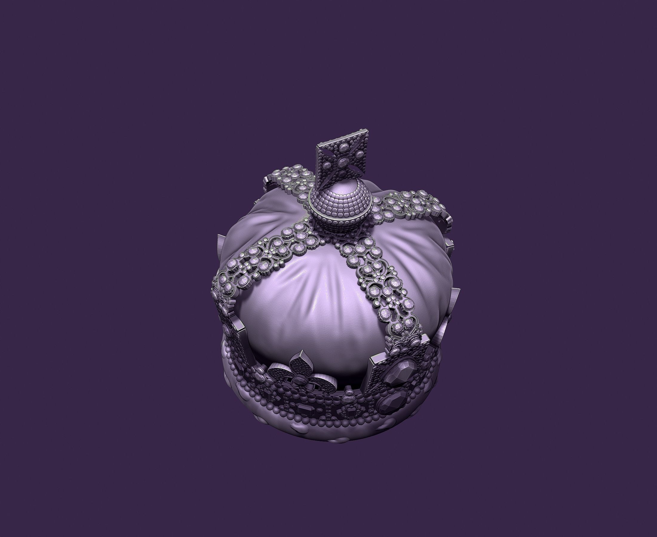 Great Britain crown 3D print model_14