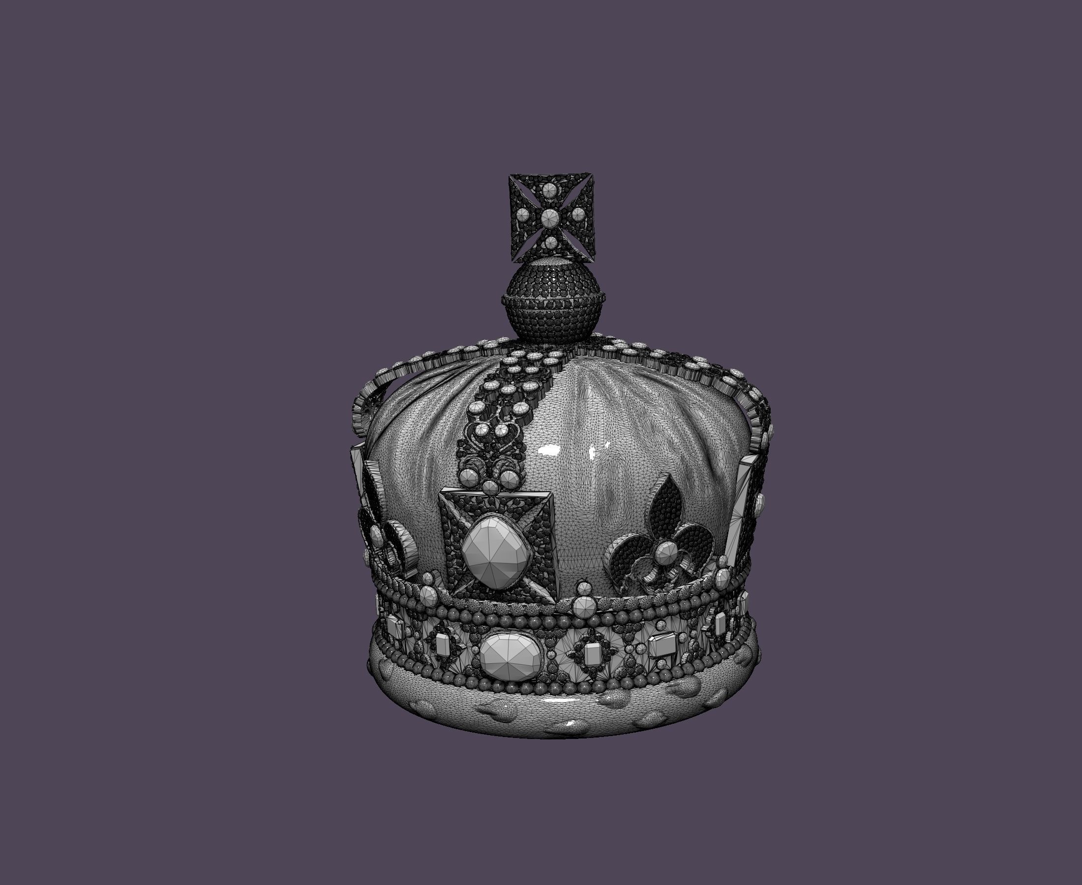 Great Britain crown 3D print model_1