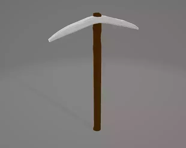 Low poly pickaxe axe