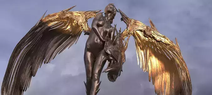 Atlantis Fallen angel  3D model