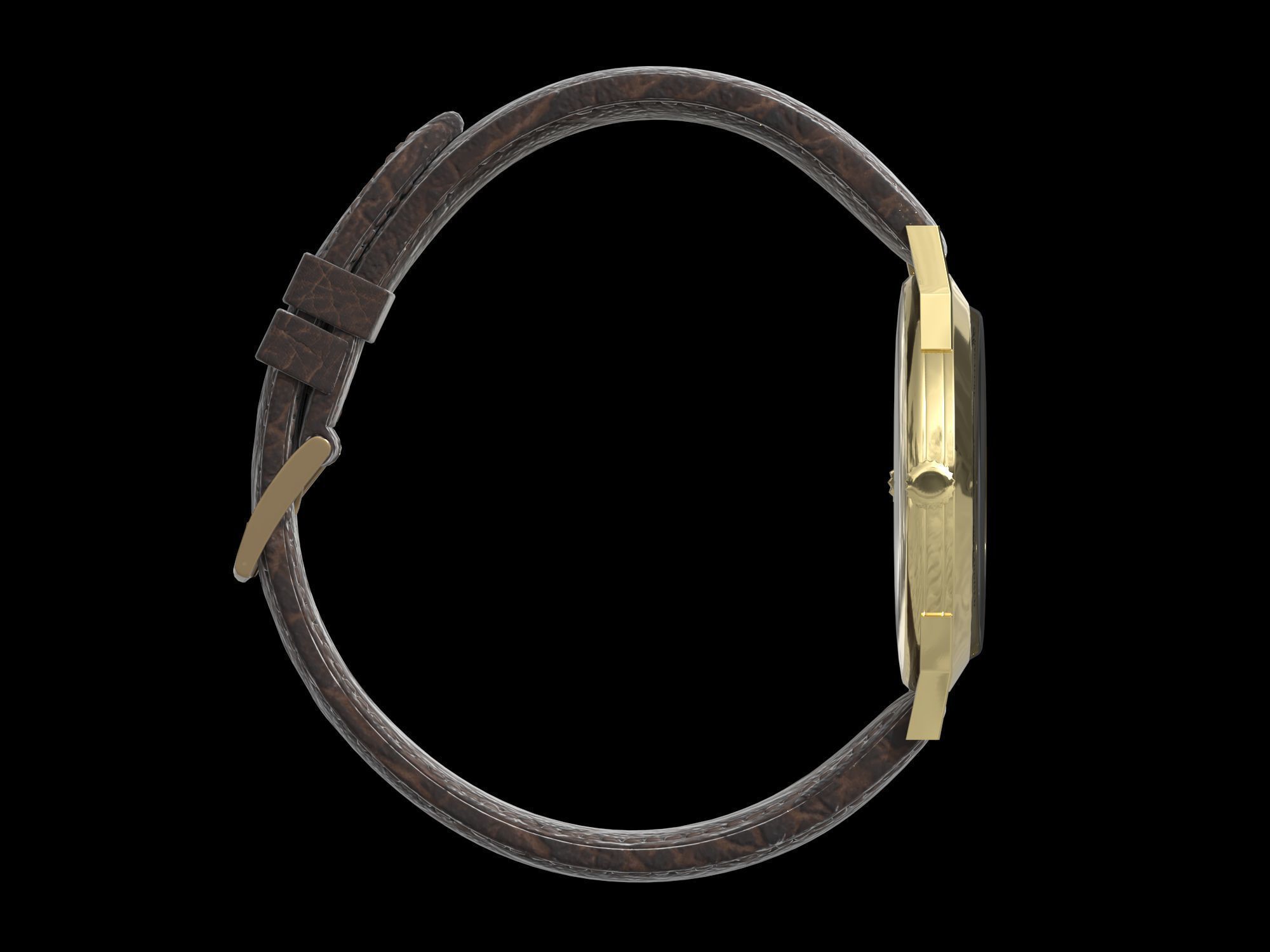 Patek Philippe Worldtimer Guilloche Low-poly 3D model_8