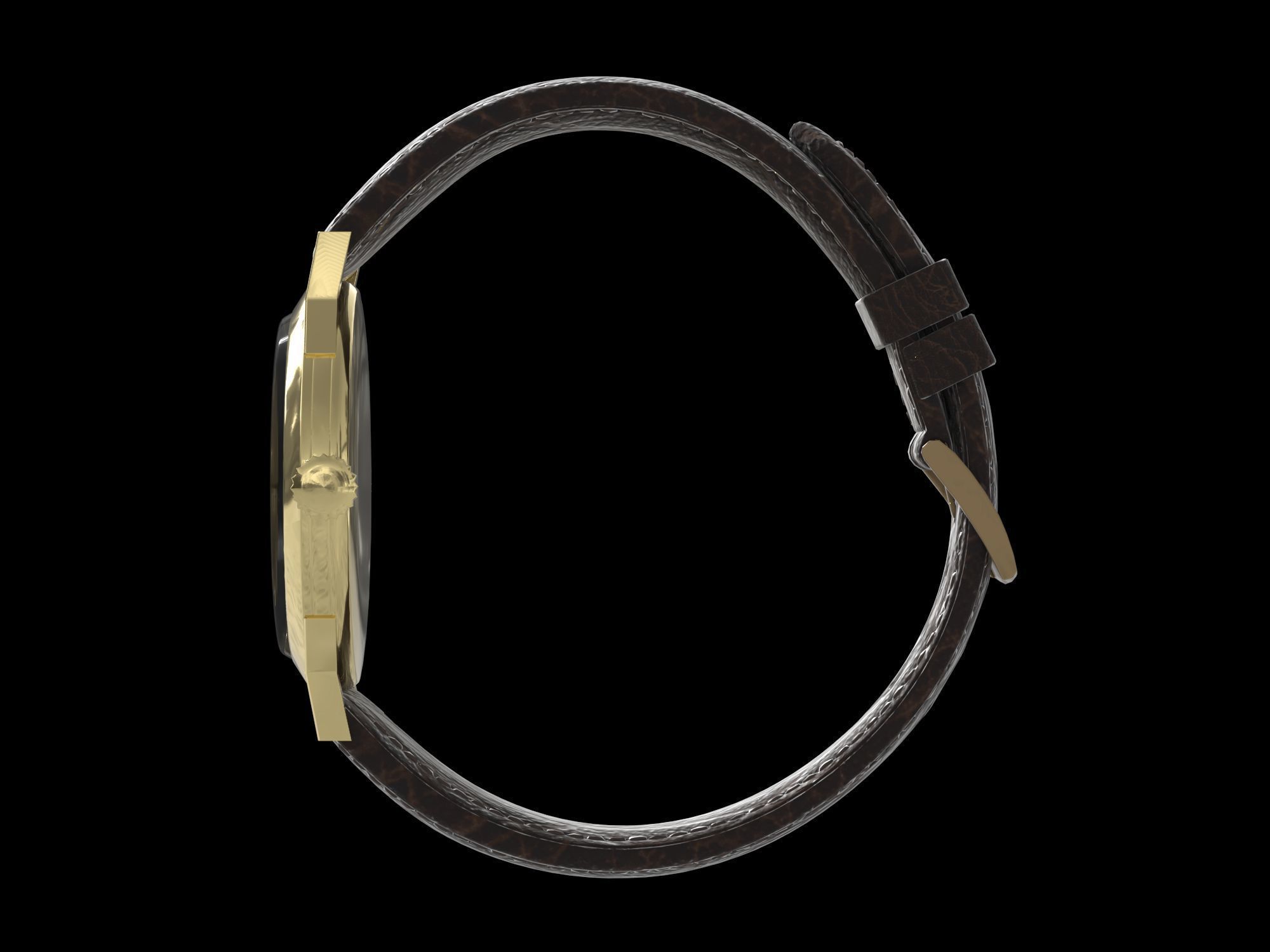 Patek Philippe Worldtimer Guilloche Low-poly 3D model_4