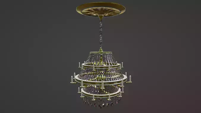 Big Candle Chandelier