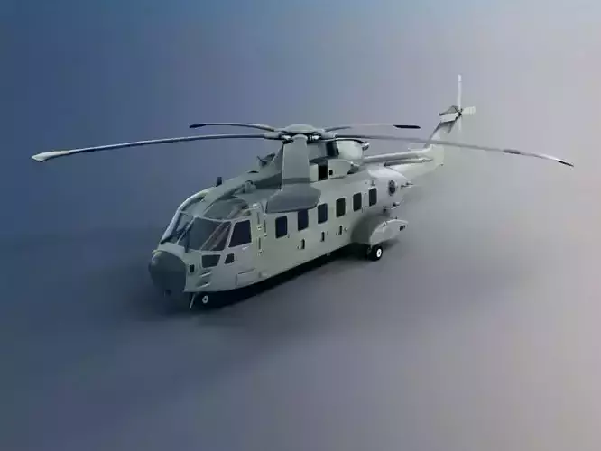Green Military Helicopter