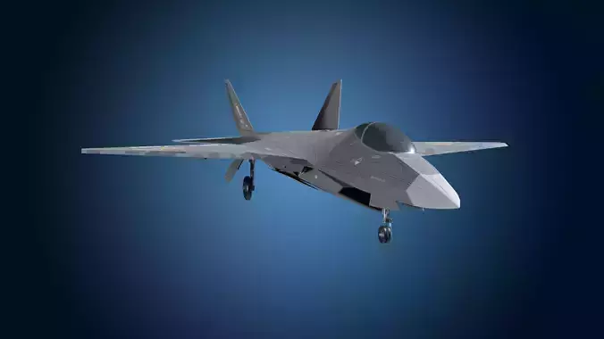 F-16 V2 Low-Poly Game Ready with PBR Textures