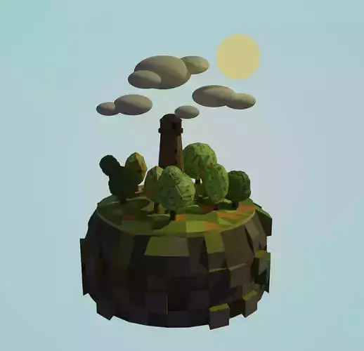 Lighthouse in the forest