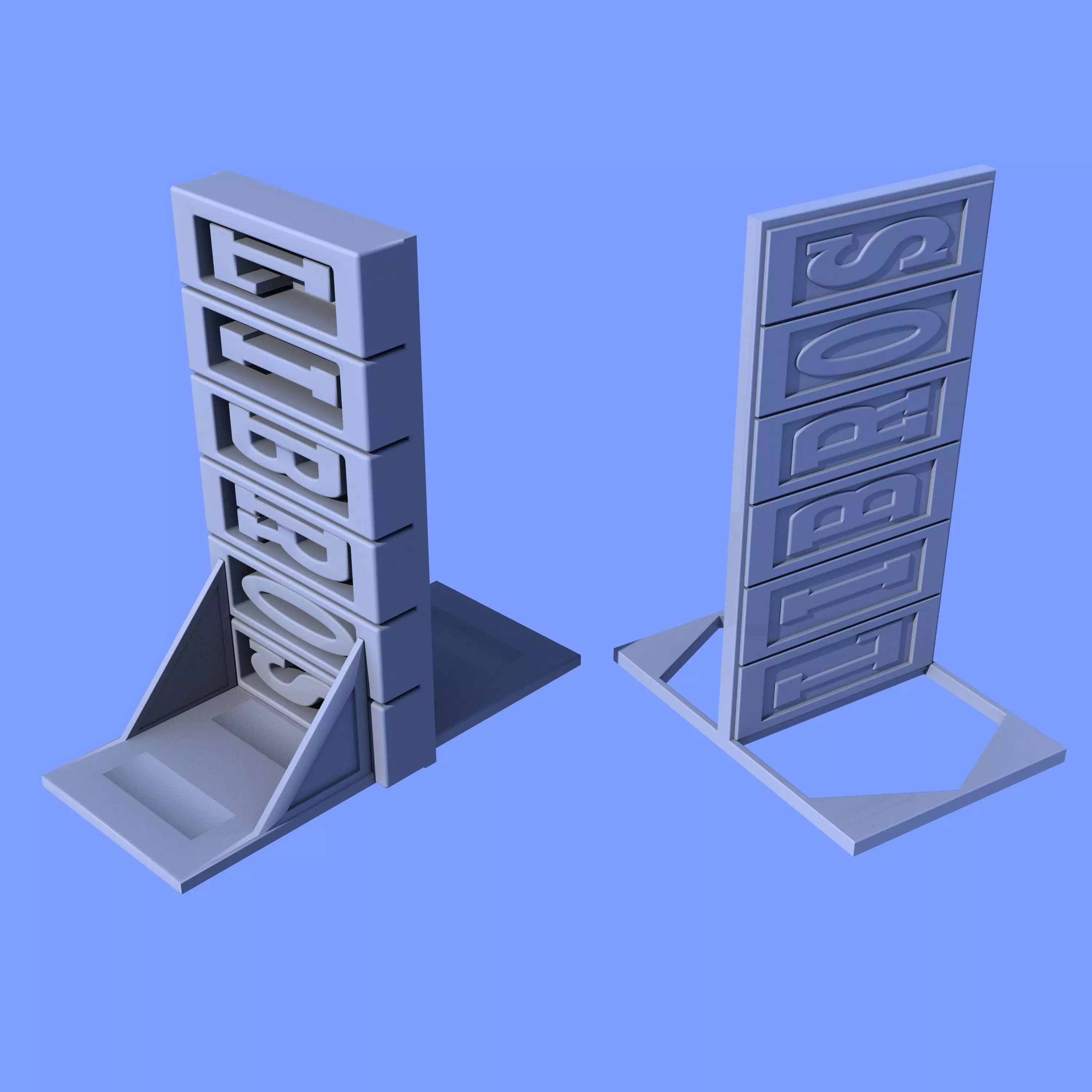 Aguanta libros Bookends Free 3D print model