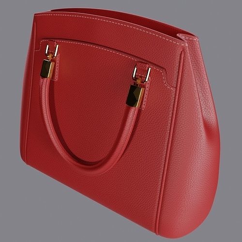 Womens designer handbag 3D model