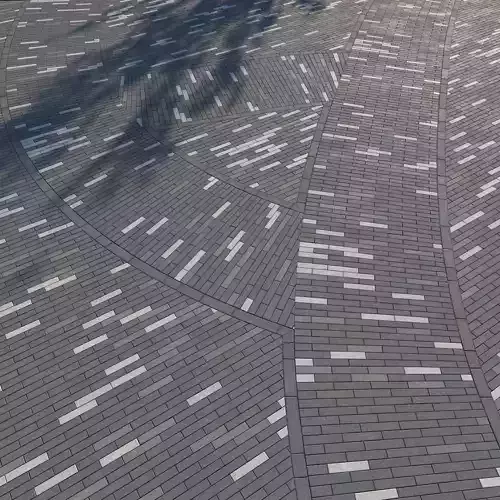 8k Large Area Linear concrete paving 02 - 3 Variations Texture