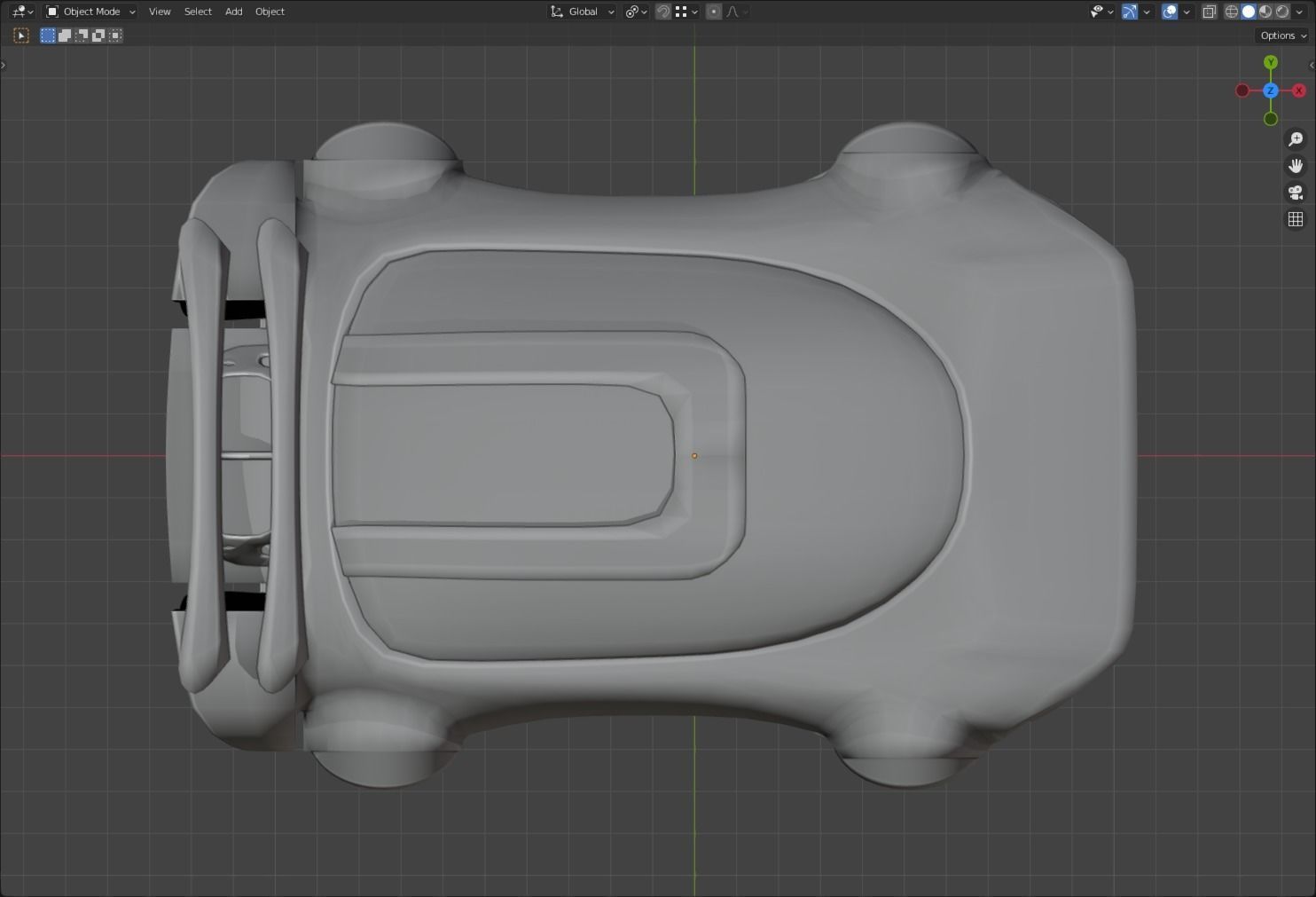 Simplistic Flying Vehicle 19 Low-poly 3D model_15